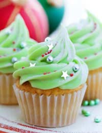 Christmas Tree Cupcakes Truffle Cupcakes